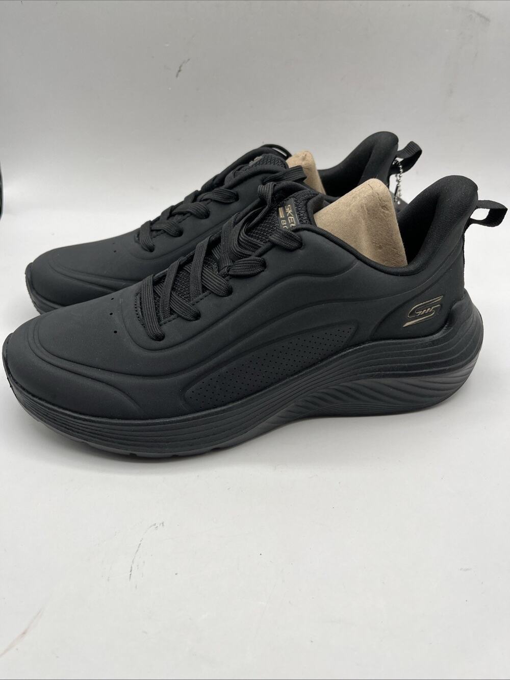 Skechers Bobs Squad Waves Just Wading Shoes Women Sz US 6.5 Black Sneakers NWT